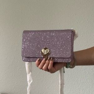 Purple Glitter Kate Spade Crossbody Purse